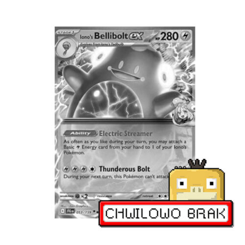 Pokemon TCG: karta Iono's Bellibolt ex (JTG 053)
