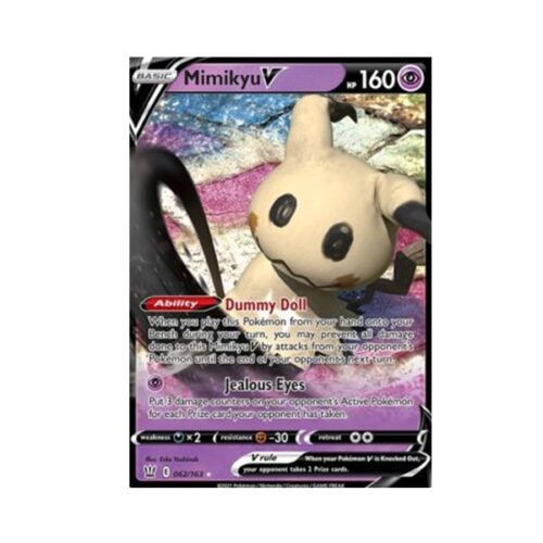 Pokemon TCG: karta Mimikyu V (BST 62)