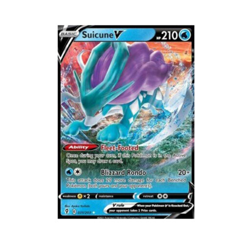 Pokemon TCG: karta Suicune V (EVS 031)