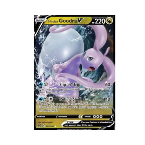 Pokemon TCG: karta Hisuian Goodra V (LOR 135)