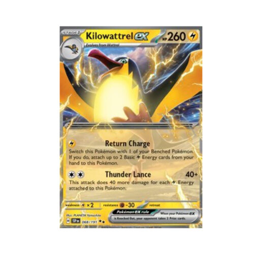 Pokemon TCG: karta Kilowattrel ex (SSP 068)