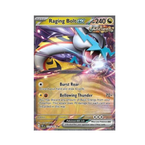 Pokemon TCG: karta Raging Bolt ex (TEF 123)